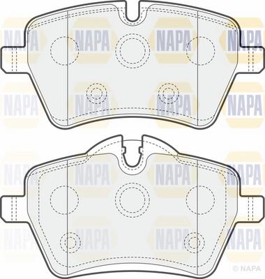 NAPA NBP1197 - Kit de plaquettes de frein, frein à disque cwaw.fr