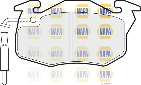 NAPA NBP1149 - Kit de plaquettes de frein, frein à disque cwaw.fr