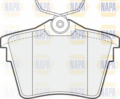 NAPA NBP1144 - Kit de plaquettes de frein, frein à disque cwaw.fr