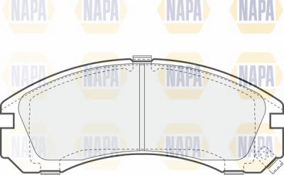 NAPA NBP1154 - Kit de plaquettes de frein, frein à disque cwaw.fr