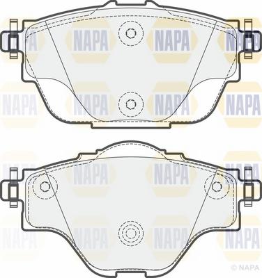 NAPA NBP1156 - Kit de plaquettes de frein, frein à disque cwaw.fr