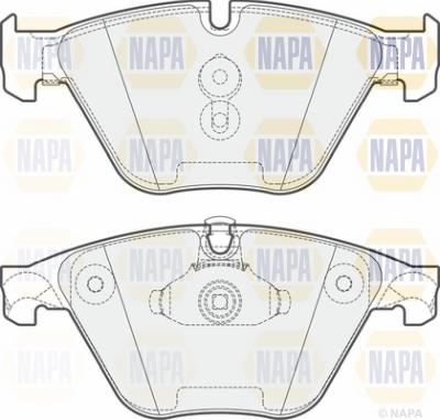 NAPA NBP1157 - Kit de plaquettes de frein, frein à disque cwaw.fr