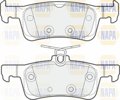 NAPA NBP1109 - Kit de plaquettes de frein, frein à disque cwaw.fr