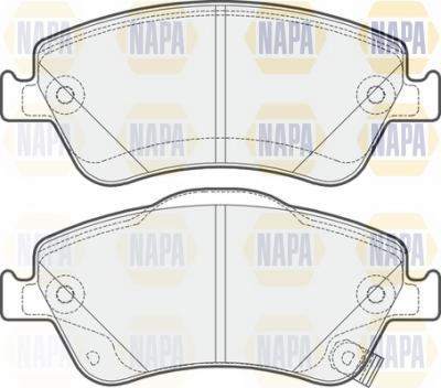 NAPA NBP1105 - Kit de plaquettes de frein, frein à disque cwaw.fr