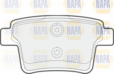 NAPA NBP1106 - Kit de plaquettes de frein, frein à disque cwaw.fr