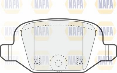 NAPA NBP1101 - Kit de plaquettes de frein, frein à disque cwaw.fr