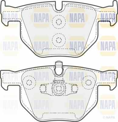 NAPA NBP1108 - Kit de plaquettes de frein, frein à disque cwaw.fr