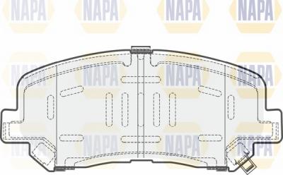 NAPA NBP1103 - Kit de plaquettes de frein, frein à disque cwaw.fr