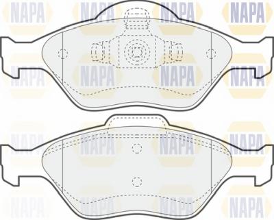 NAPA NBP1111 - Kit de plaquettes de frein, frein à disque cwaw.fr