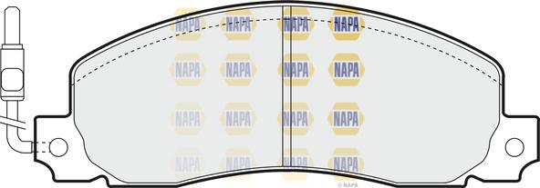 NAPA NBP1186 - Kit de plaquettes de frein, frein à disque cwaw.fr