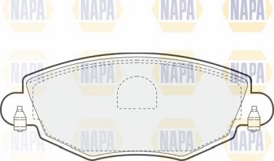 NAPA NBP1180 - Kit de plaquettes de frein, frein à disque cwaw.fr