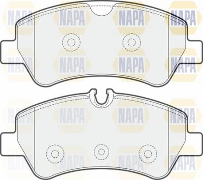 NAPA NBP1182 - Kit de plaquettes de frein, frein à disque cwaw.fr