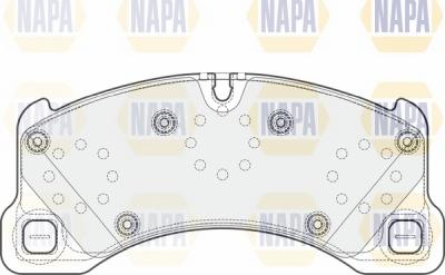 NAPA NBP1135 - Kit de plaquettes de frein, frein à disque cwaw.fr