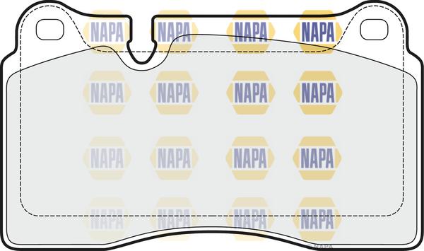 NAPA NBP1129 - Kit de plaquettes de frein, frein à disque cwaw.fr