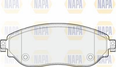 NAPA NBP1174 - Kit de plaquettes de frein, frein à disque cwaw.fr