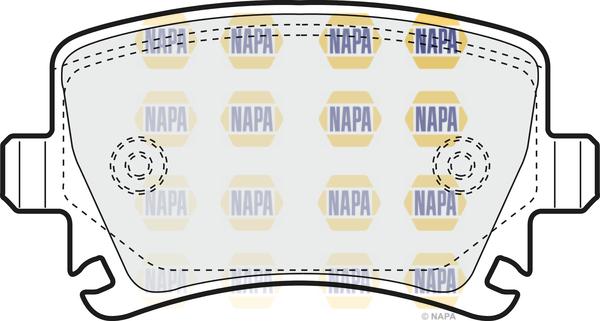 NAPA NBP1170 - Kit de plaquettes de frein, frein à disque cwaw.fr