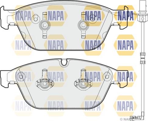 NAPA NBP1890 - Kit de plaquettes de frein, frein à disque cwaw.fr