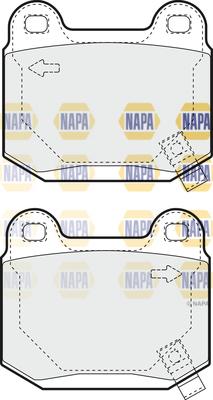 NAPA NBP1845 - Kit de plaquettes de frein, frein à disque cwaw.fr