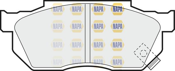 NAPA NBP1847 - Kit de plaquettes de frein, frein à disque cwaw.fr