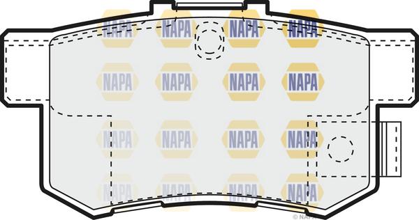 NAPA NBP1852 - Kit de plaquettes de frein, frein à disque cwaw.fr