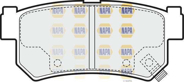 NAPA NBP1866 - Kit de plaquettes de frein, frein à disque cwaw.fr