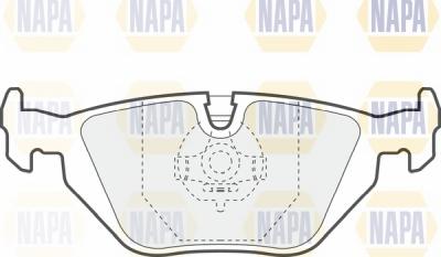 NAPA NBP1807 - Kit de plaquettes de frein, frein à disque cwaw.fr