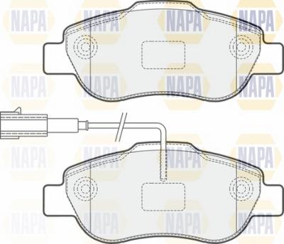 NAPA NBP1815 - Kit de plaquettes de frein, frein à disque cwaw.fr