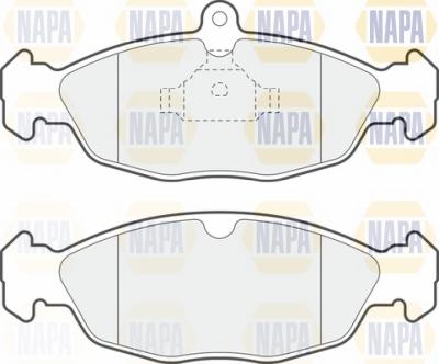 NAPA NBP1818 - Kit de plaquettes de frein, frein à disque cwaw.fr