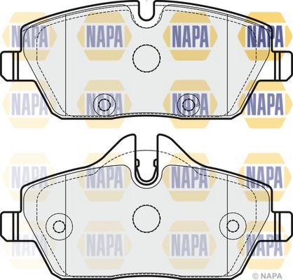 NAPA NBP1813 - Kit de plaquettes de frein, frein à disque cwaw.fr