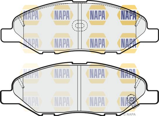 NAPA NBP1884 - Kit de plaquettes de frein, frein à disque cwaw.fr