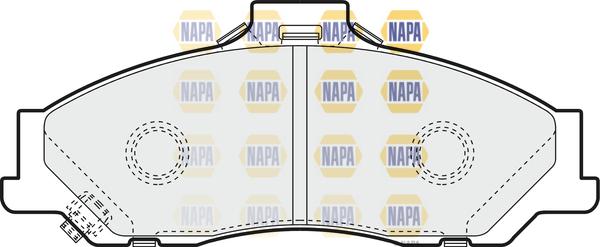 NAPA NBP1824 - Kit de plaquettes de frein, frein à disque cwaw.fr