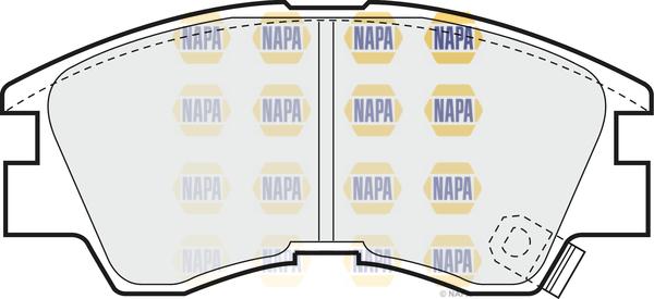 NAPA NBP1820 - Kit de plaquettes de frein, frein à disque cwaw.fr