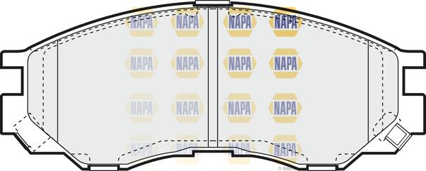 NAPA NBP1821 - Kit de plaquettes de frein, frein à disque cwaw.fr