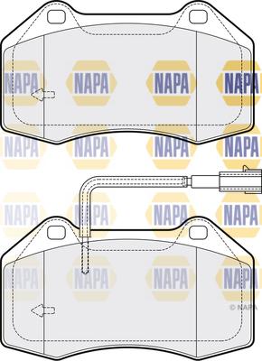 NAPA NBP1879 - Kit de plaquettes de frein, frein à disque cwaw.fr