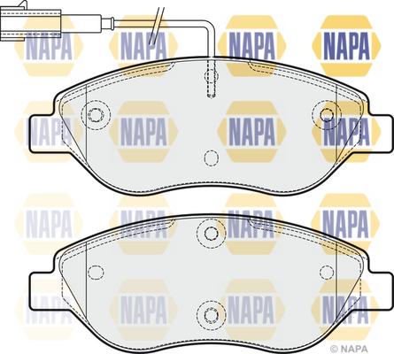 NAPA NBP1870 - Kit de plaquettes de frein, frein à disque cwaw.fr