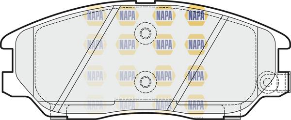 NAPA NBP1878 - Kit de plaquettes de frein, frein à disque cwaw.fr