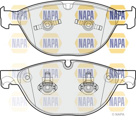 NAPA NBP1872 - Kit de plaquettes de frein, frein à disque cwaw.fr