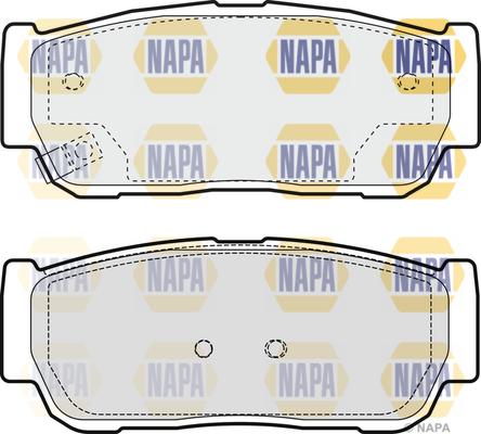 NAPA NBP1877 - Kit de plaquettes de frein, frein à disque cwaw.fr