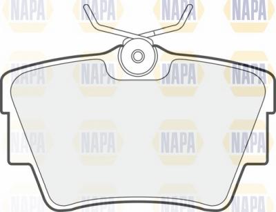 NAPA NBP1394 - Kit de plaquettes de frein, frein à disque cwaw.fr