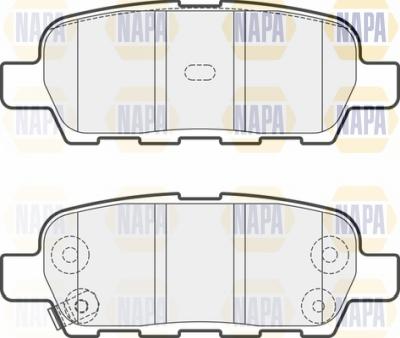 NAPA NBP1395 - Kit de plaquettes de frein, frein à disque cwaw.fr