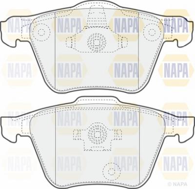 NAPA NBP1390 - Kit de plaquettes de frein, frein à disque cwaw.fr