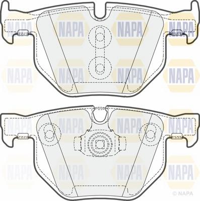 NAPA NBP1391 - Kit de plaquettes de frein, frein à disque cwaw.fr