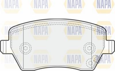 NAPA NBP1398 - Kit de plaquettes de frein, frein à disque cwaw.fr