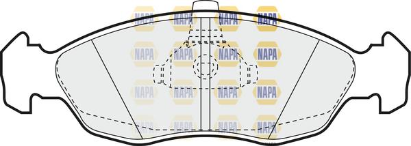 NAPA NBP1349 - Kit de plaquettes de frein, frein à disque cwaw.fr