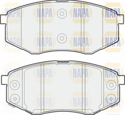 NAPA NBP1352 - Kit de plaquettes de frein, frein à disque cwaw.fr