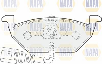 NAPA NBP1365 - Kit de plaquettes de frein, frein à disque cwaw.fr