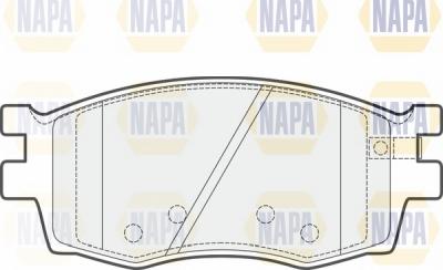 NAPA NBP1368 - Kit de plaquettes de frein, frein à disque cwaw.fr