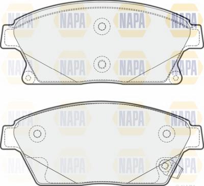 NAPA NBP1362 - Kit de plaquettes de frein, frein à disque cwaw.fr