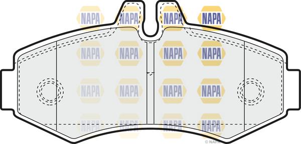 NAPA NBP1367 - Kit de plaquettes de frein, frein à disque cwaw.fr