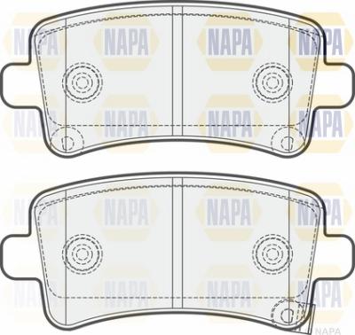 NAPA NBP1309 - Kit de plaquettes de frein, frein à disque cwaw.fr